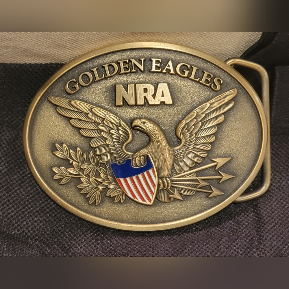 NRA National Rifle Association Golden Eagles Belt Buckle from I believe 2015